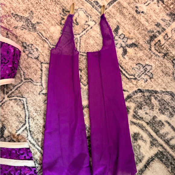 Purple Sequin Kids Costume Set - Picture 4 of 6